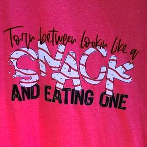 Trendy Red Graphic Tee. Never Worn.